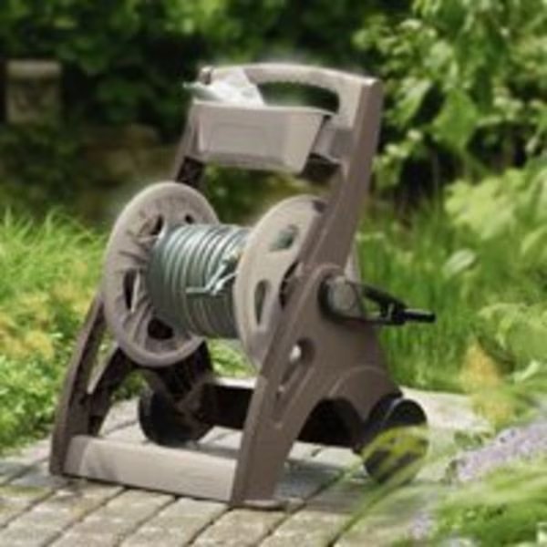 Suncast SFB200B Hose Reel Cart, Resin, Light Taupe/Mocha, Suncast, Mfr#: SFB200B